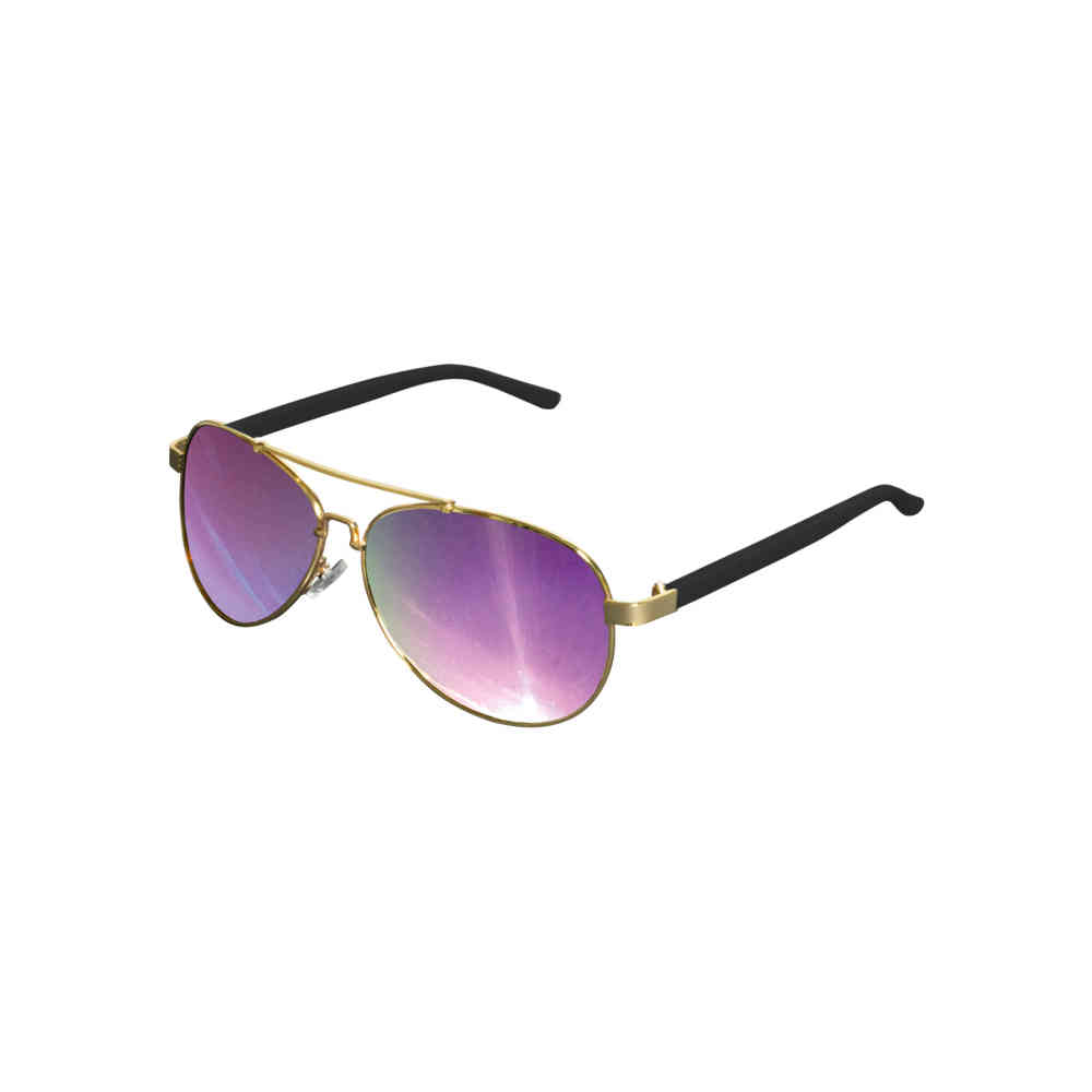 MSTRDS - Sunglasses Mumbo Mirror gold/purple one size Sunglasses - Pilot glasses - Gold coloured